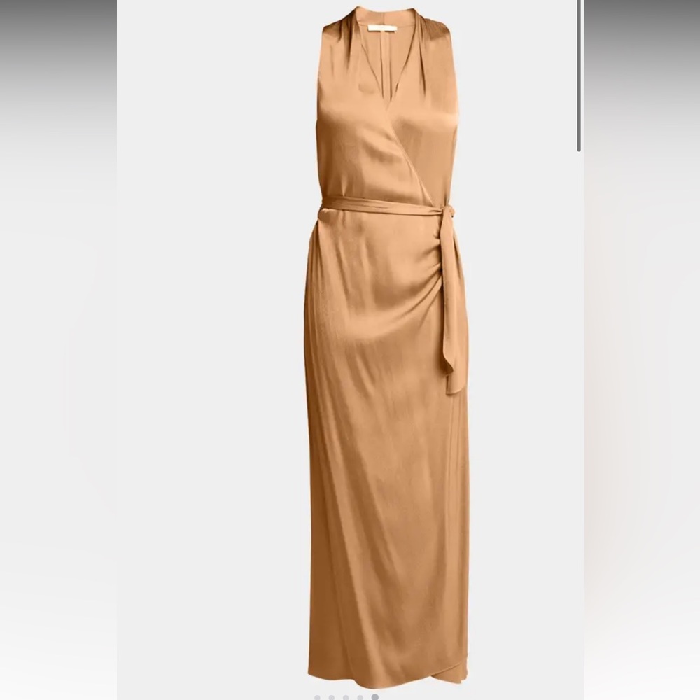 NWT VINCE Sleeveless Drape Maxi Wrap Dress